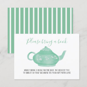Invitation Tea Party Shabby Chic Baby shower Apportez Un Li