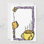 Invitation Tea Party sur mesure / Thé supérieur l'après-midi (Devant)