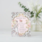 Invitation Tea Party victorienne vintage (Debout devant)
