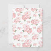 Invitation Tea Party victorienne vintage (Dos)