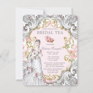 Invitation Tea Party victorienne vintage