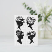 Invitation Tea Party vintage (Debout devant)