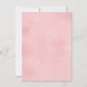 Invitation Tea-Rex Tutu Party Dinosaur fille rose 3e annivers (Dos)