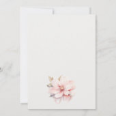 Invitation Tea Set à Fête des mariées Rose Gold Floral (Dos)