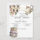 Invitation Tea Set Lumières Fête des mariées Rose (Devant)