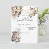 Invitation Tea Set Lumières Fête des mariées Rose (Debout devant)