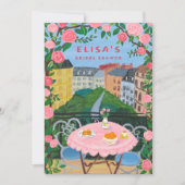Invitation Tea sur mesure Paris sur le Balcon Fête des mariée (Devant)