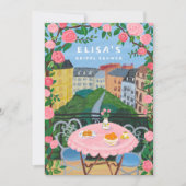 Invitation Tea sur mesure Paris sur le Balcon Fête des mariée (Devant)