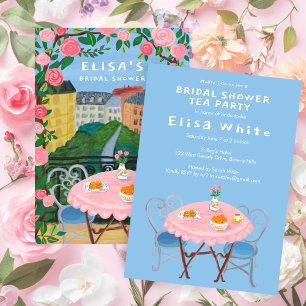 Invitation Tea sur mesure Paris sur le Balcon Fête des mariée