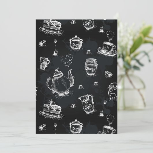 Invitation Tea Time Black (Debout devant)