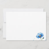 Invitation Tea Time Tails Blue Bunny Baby shower (Dos)