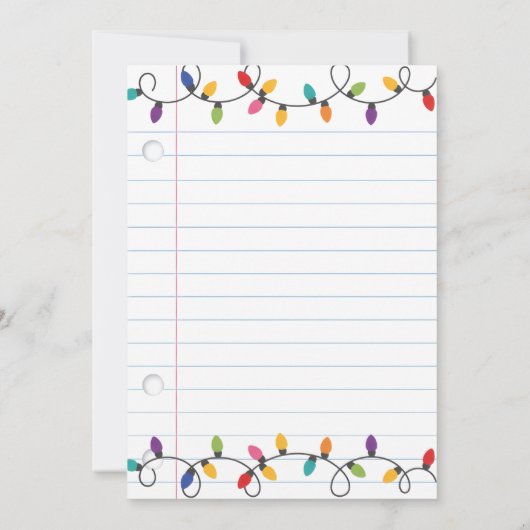 Invitation Teacher Gift Card Holder Merry & Bright Christmas (Dos)