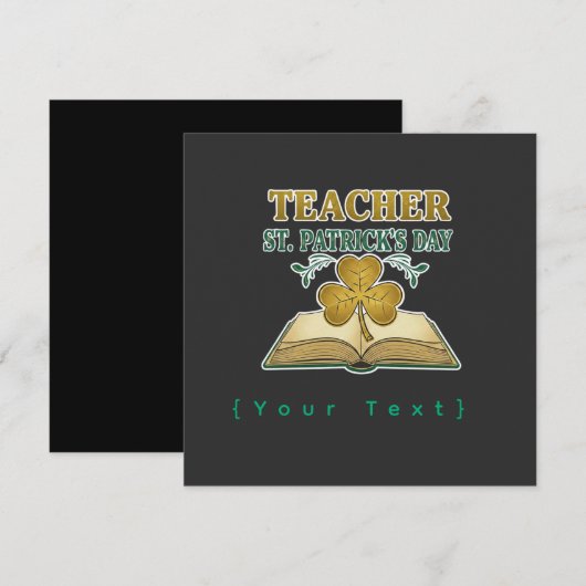 Invitation Teacher & Student Class of 2026 - Knowledge is Lig (Devant / Derrière)