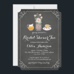 Invitation Teacup Chalkboard Fête des mariées Tea Party Invit<br><div class="desc">Plus de jolies invitations de douche nuptiale dans le Little Bayleigh Store!</div>