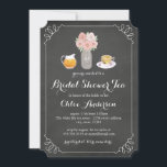 Invitation Teacup Chalkboard Fête des mariées Tea Party Invit<br><div class="desc">Plus de jolies invitations de douche nuptiale dans le Little Bayleigh Store!</div>