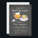 Invitation Teacup Chalkboard Fête des mariées Tea Party Invit<br><div class="desc">Plus jolies créations de tableau dans le Little Bayleigh Store!</div>