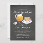 Invitation Teacup Chalkboard Fête des mariées Tea Party Invit<br><div class="desc">Plus jolies créations de tableau dans le Little Bayleigh Store!</div>