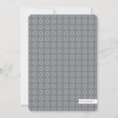 Invitation Teacup Coral Floral Monogramme Fête de l'mariée (Dos)