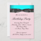 Invitation Teal Blue Chandelier (Dos)
