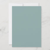 Invitation Teal Blue Serene Spring Wedding (Dos)
