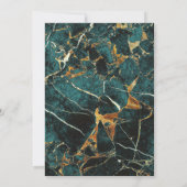 Invitation Teal Gold Marble Faux Gold Foil Islamic Wedding (Dos)