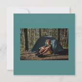 Invitation Teal Green, Burgundy Eagle Scout Court of Honor (Dos)