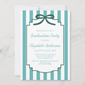 Invitation Teal Green Graduation (Devant)