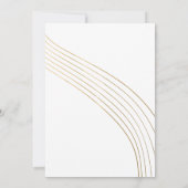 Invitation Teal moderne et anniversaire d'or 21ème (Dos)