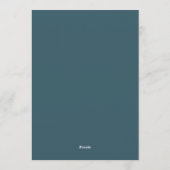Invitation Teal Shadowy Moody Wedding (Dos)