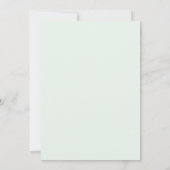 Invitation Teal Tranquil Spring Wedding (Dos)