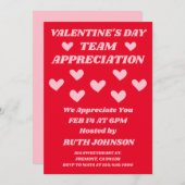 Invitation Team Appreciation Valentine (Devant / Derrière)