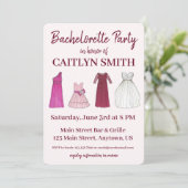 Invitation Team Bride Fête des mariées Bachelorette (Debout devant)