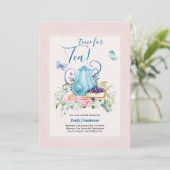 Invitation Teapot Fête des mariées Teatime Après-midi Thé Inv (Debout devant)