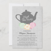 Invitation Teapot High Tea (Devant)