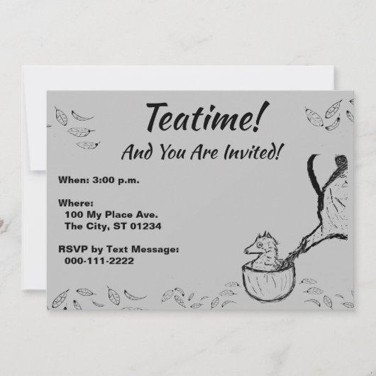 Invitation Teatime ! (Devant)