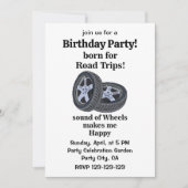 Invitation Technicien de pneus de voiture Anniversaire (Devant)