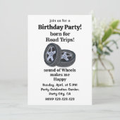 Invitation Technicien de pneus de voiture Anniversaire (Debout devant)