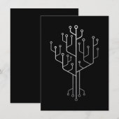 Invitation Technique du programmeur programmeur de l'arbre de (Devant / Derrière)