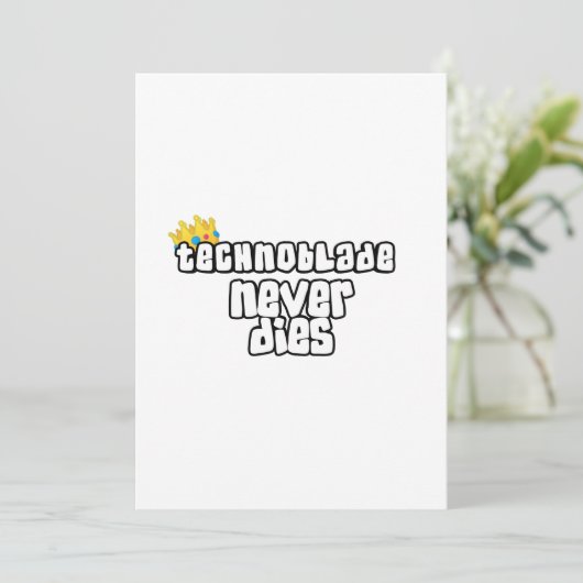 Invitation Technoblade ne meurt jamais (Debout devant)