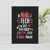 Invitation Technologie Nail Avec Tatouages (Debout devant)