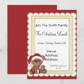 Invitation Teddy Bear (Devant / Derrière)