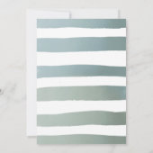 Invitation Teddy Bear Baby shower c'est TRIPLETS (Dos)