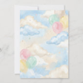 Invitation Teddy Bear Baby Shower with Brown Sage Balloons (Dos)