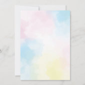 Invitation Teddy Bear Balloon Clouds Beary First Birthday (Dos)