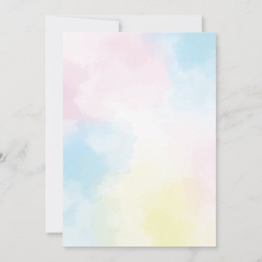 Invitation Teddy Bear Balloon Clouds Beary First Birthday (Dos)