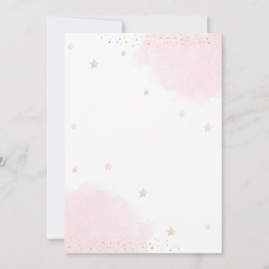 Invitation Teddy Bear Balloon Girl Bearly Wait Baby shower (Dos)