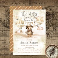 Teddy Bear Balloons Garçon Bearly Wait Baby shower