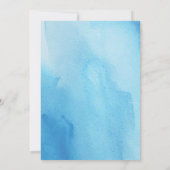 Invitation Teddy Bear Bearly There Baby shower bleu (Dos)