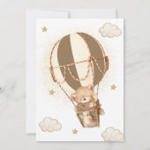 Invitation Teddy Bear Boy 1ER Anniversaire (Dos)