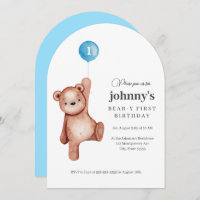 Teddy Bear Boy Première fête d'anniversaire